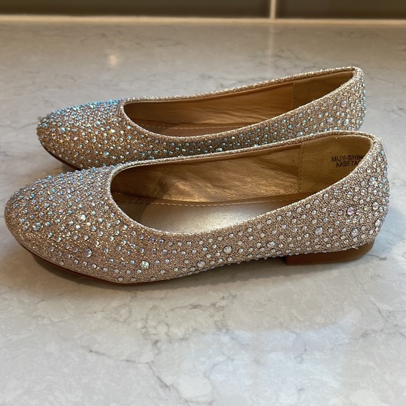 DREAM PAIRS Girls Dress Shoes Slip on Party Ballerina Flats - Picture 2 of 13